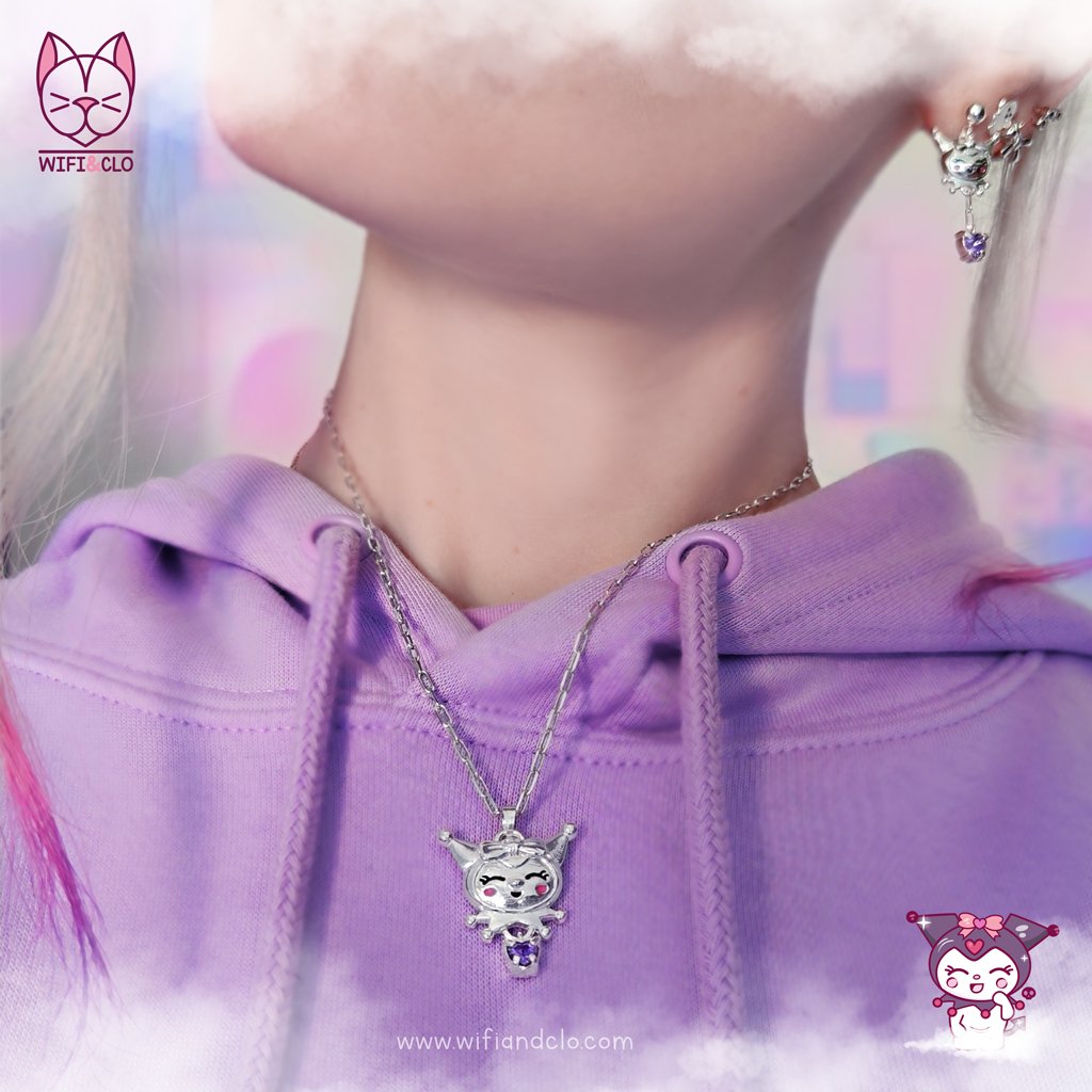 Kuromi Kawaii Necklace