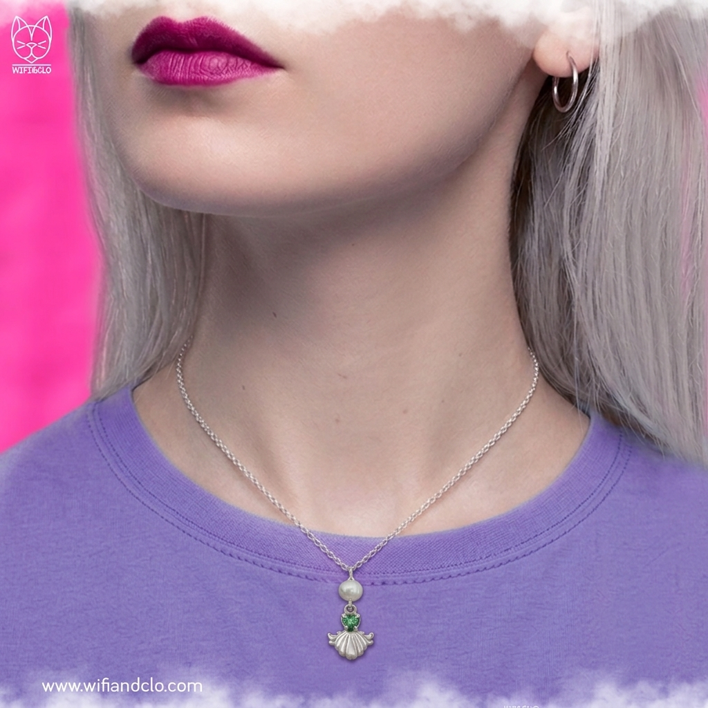 Collar pichi pichi pitch en plata de Ley, joyeria del anime Mermaid melody